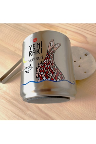 Çelik Buz Kovası Beril Ateş Buz Kovası Kapaksız Model