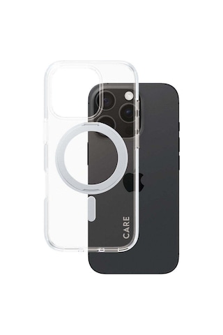 Care By Panzerglass Apple Uyumlu iPhone 16 Pro Feature Kickstand & Magsafe - Gümüş Kılıf Gümüş