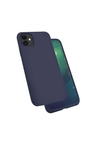Apple Uyumlu iPhone 11 Kılıf Zore Silk Silikon Lila