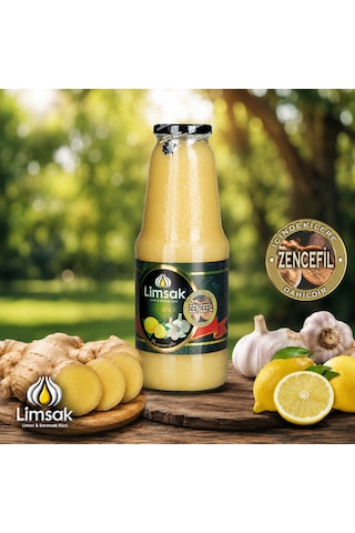 Limsak Zencefilli Limon Sarımsak Kürü 1 Lt