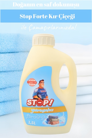 Stop Forte 2'li Çamaşır Yumuşatıcı 1.5 Litre Kır Çiçeği