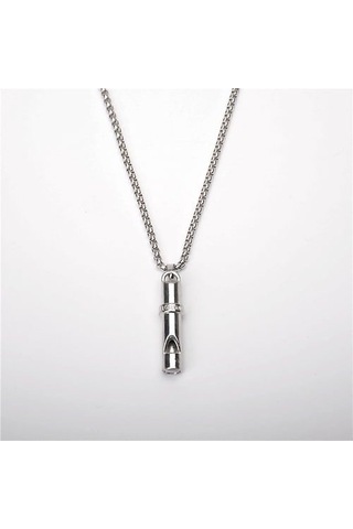 Hayatta Kalma Acil Yüksek Ses Paslanmaz Çelik Düdük Kolye Kadın &