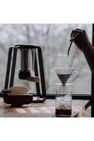 Kahve Damlatıcı, V60 Yeniden Kullanılabilir Koni Damla Demleme Kahve Filtre Kupası Barista İçin, Pctg Güvenli Malz