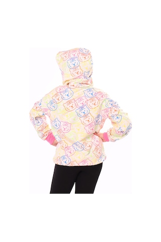Toontoy Kız Çocuk Komple Baskılı Sweatshirt Pudra