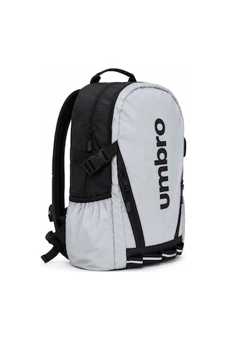 Umbro Yuki Backpack Gri Su İtici, Reflektörlü Spor Sırt Çantası, Okul Çantası - Tt0022