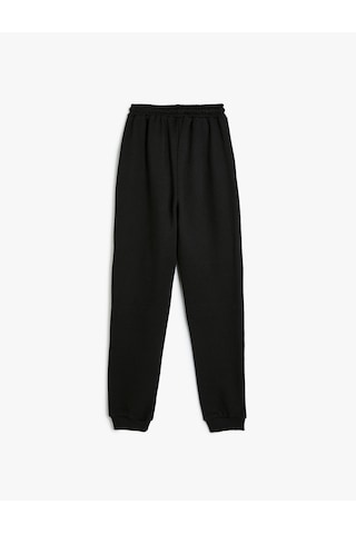 Koton Batman Jogger Eşofman Altı Lisanslı Beli Bağlamalı Siyah 5wkb40148tk Siyah
