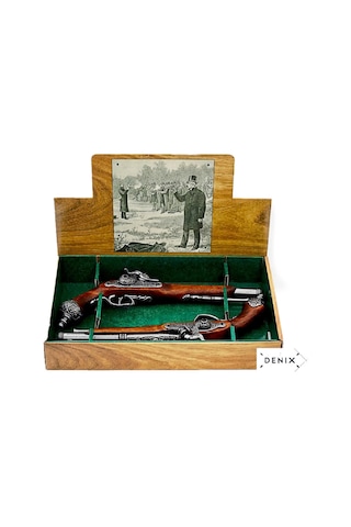Denix 2 Pistolas De Duelo, Italia 1825 / 2 Li Duello Tabancası