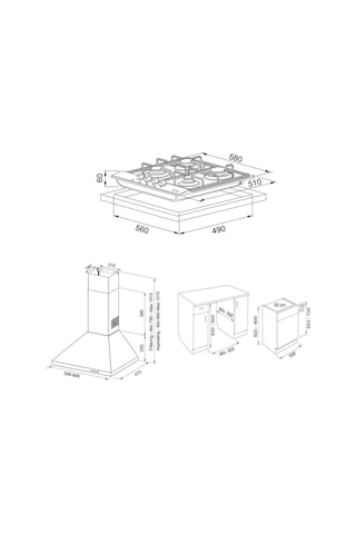 Franke FDL 6165 XS/600 - FHNL 604 XS - FSL 82 H XS - FDWS 614 Inox Ankastre Set
