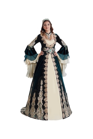 Ceyyiz 5 Parça Kaftan Bindallı Kına Elbisesi Sidra