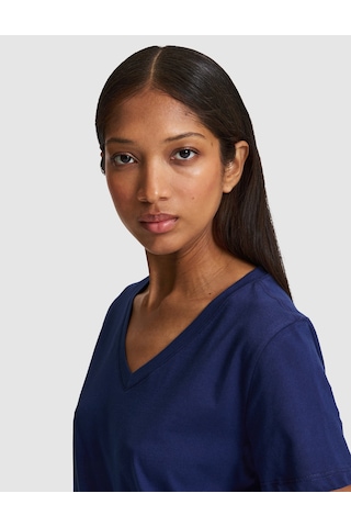 Pierre Cardin Kadın Lacivert Tişört Basic 50326875-vr033