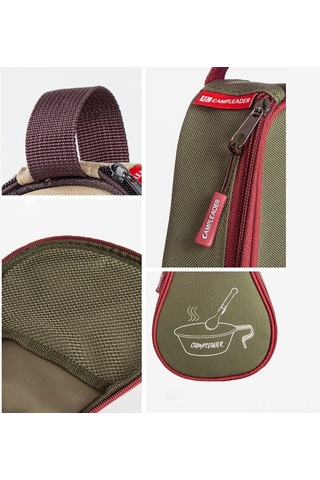 Maoyaya Kampanya Piknik Çantası - Oxford Kumaş Haki Haki