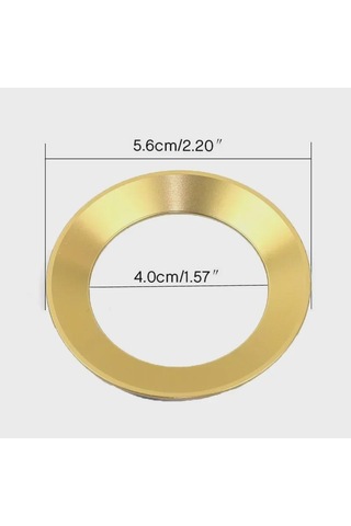 Araba Stil Direksiyon Amblemi Dekoratif Daire Halka Aksesuarları Altın