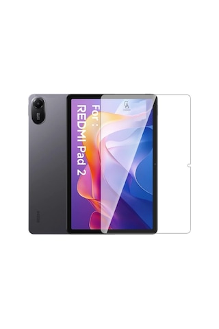 Xiaomi Redmi Pad 2 11 Inç Uyumlu 360 Dönebilen Standlı Tablet Kılıfı Ekran Koruyucu Ve Kalem Seti Kapaklı Kılıf