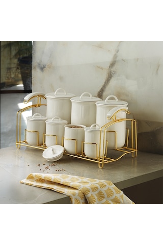 Aryıldız Lunar Gold 7 Parça Baharat Takımı Çok Renkli