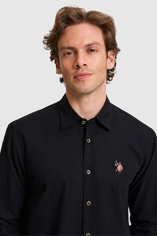 U.s. Polo Assn. Erkek Siyah Gömlek Basic 50320262-vr046
