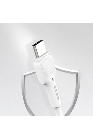 Recci Rtc-n26c Usb-a To Type-c Hızlı Şarj Özellikli Data Ve Şarj Kablosu 1m Beyaz