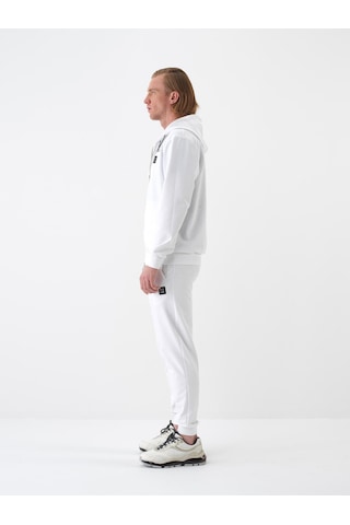 Xint Beyaz Pamuk Dokulu Regular Fit Sweat Mont 350193