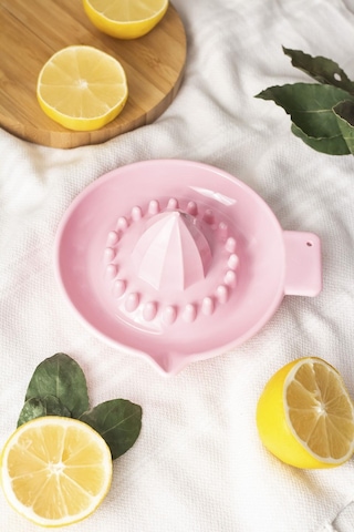 Akrilik Koyu Pembe Limon Sıkacağı Pratik Limon Sıkacağı Çok Renkli