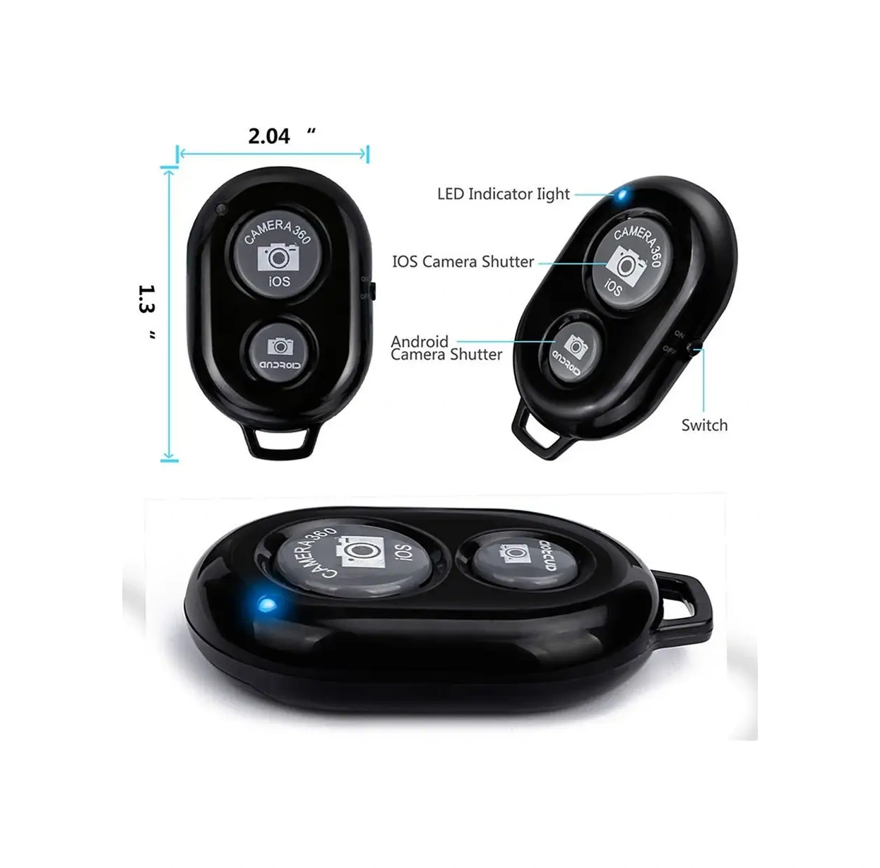 Bravus Bluetooth Kumandası Uzaktan Selfie Çekimi İçin Düğme 18578633