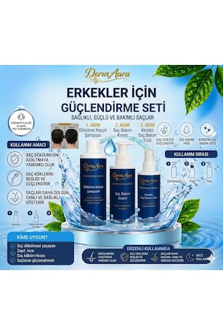 Erkekler İçin Saç Onarım Ve Güçlendirme Seti Tüm Saç Tipleri