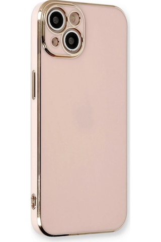Gld-spt- Newface Apple Uyumlu iPhone 13 Kılıf Volet Silikon - Pembe