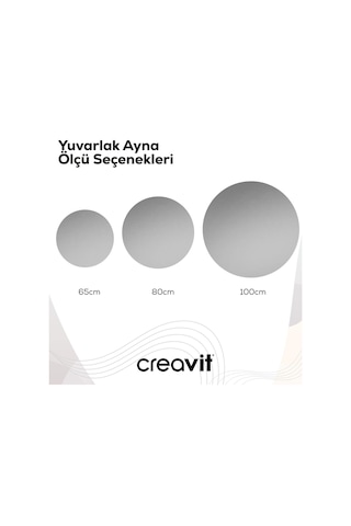 Creavit D20 65 Cm Yuvarlak Ayna Cam
