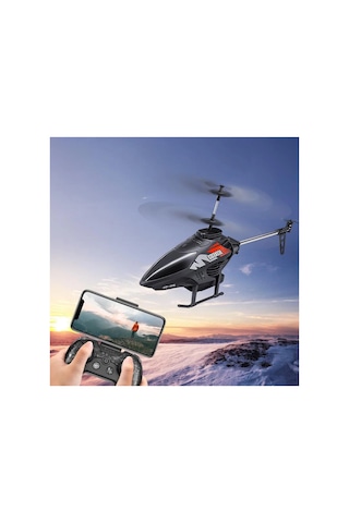 M6 Kameralı Uzaktan Kumandalı Rc Helikopter Canlı İzleme Destekli, Coaxial Pervaneli & Işıklı - Kırmızı