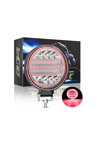 Off Road Gündüz Ve Projektör Sis Farı Drl Kırmızı 4 İnç 72 W