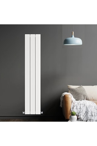 1800x355mm Dikey Alüminyum Radyatör Arnika Beyaz