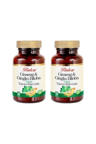 Balen Ginseng & Ginkgo Biloba 720 MG 120 Tablet 2 Adet