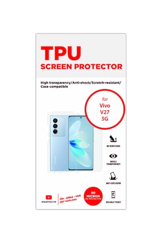 Vivo V27 5g Full Body 360 Derece Kaplama Ön Arka Ve Yan Hd Film