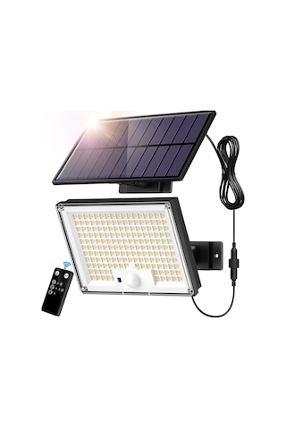Sigrill Hareket Sensörlü Güneş Enerjili Işıklar, 172 Led, Ip65 Su Geçirmez
