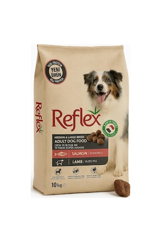 Reflex Duo Proteinli Somonlu Ve Kuzu Etli Orta ve Büyük Irk Yetişkin Köpek Maması 10 KG