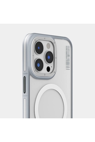 Apple Uyumlu iPhone 13 Pro Max Uyumlu Kılıf Magsafe Şarj Özellikli Youngkit Rock Sand Serisi Kapak Gri -