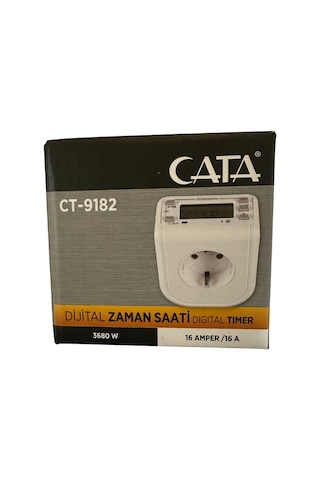 Cata Ct-9182 3680w 16 Amper Dijital Zaman Saati 8 Adet