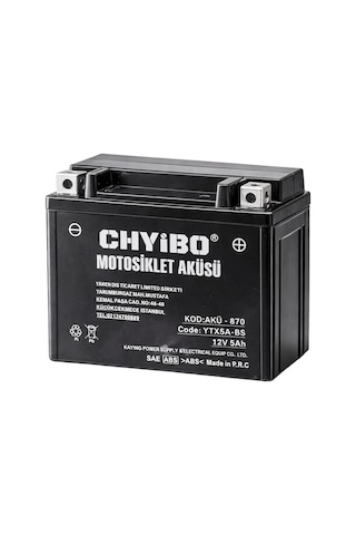 Chyibo Ytx5a-bs 12v 5ah Motosiklet Aküsü 1 Koli 10 Adet 113 69 107