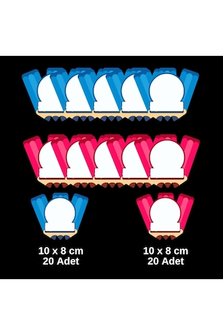 Öğrenci Yaka Ve Dolap İsim Kartları 001 40'lı Paket
