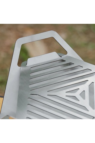 Maiyame Dış Mekan Taşınabilir Çelik Mangal: Ayrılamabilir, Rüzgar Engeli, Mini Boy, Kolay Kurulum Çok Renkli