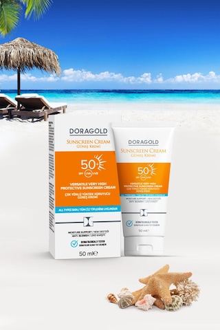 Doragold SPF 50+ Leke Karşıtı Çok Yönlü Güneş Kremi 2 x 50 ML