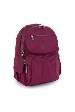 Nas Bag Unisex Büyük Boy Zararlı Kimyasal İçermeyen Waterproof Sırt Çantası Bordo Bordo
