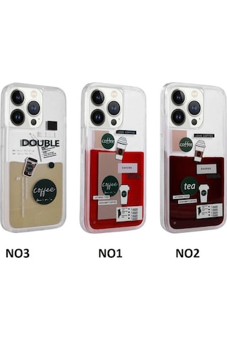 Apple Uyumlu iPhone 13 Pro Max Kılıf Içi Sıvılı Starbucks Kapak