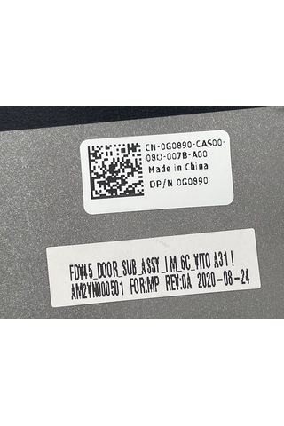 Dell 01c5dh, Latitude 7410 E7410 Gümüş Alt Kasa/kapak Bottom Case