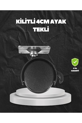 Kilitli 4 Cm Evrensel Tekerlek Ayak Tek Adet
