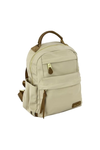 Bolsas Saten Kumaş Kadın Sırt Çanta Krem 1045 Krem