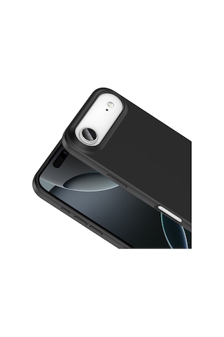 Techaks Apple Uyumlu iPhone 17 Air Kılıf Zore Mara Lansman Kapak - Gri Gri