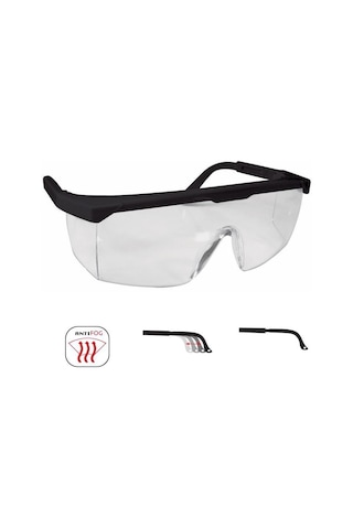 Starline G-004A-C Şeffaf Antifog Koruyucu Gözlük