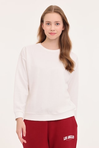 Kinetix Wb C Neck 16sn82 4pr Ekru Kadın Sweatshirt Beyaz BEYAZ