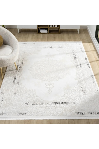 Nova White Koleksiyonu Lüx Beyaz Modern Halılar Nw5122gv