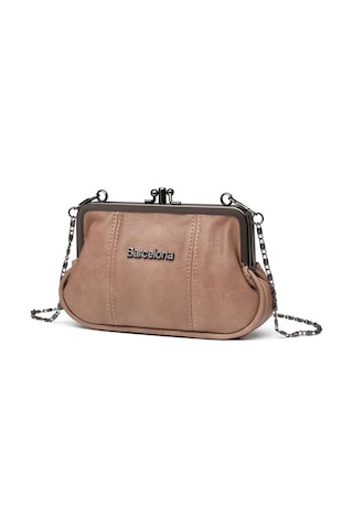 Smart Bags Mini Boy Yıkama Deri Burslu Kadın Kese 21-k Barcelona 1937-7 Vizon
