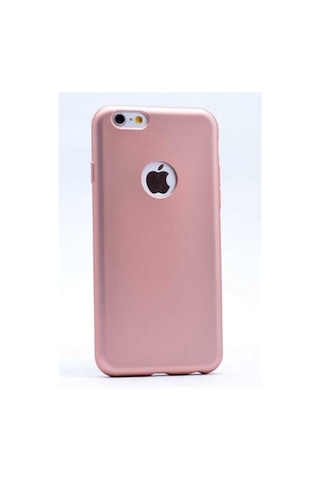 Noktaks - Apple Uyumlu iPhone 6 Plus / 6s Plus - Kılıf Mat Renkli Esnek Premier Silikon Kapak - Kırmızı